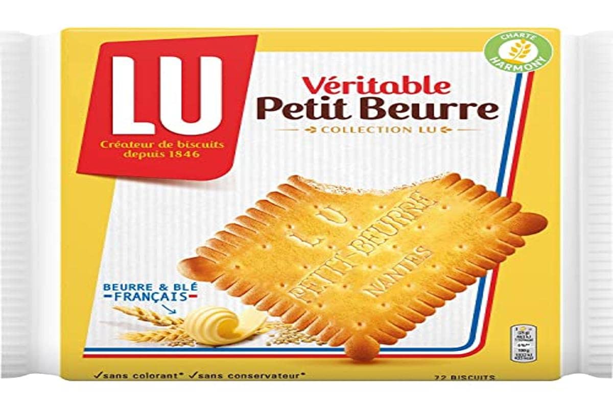 LU Veritable Petit Beurre - Traditional French Buttery Biscuits, 6 x 200g