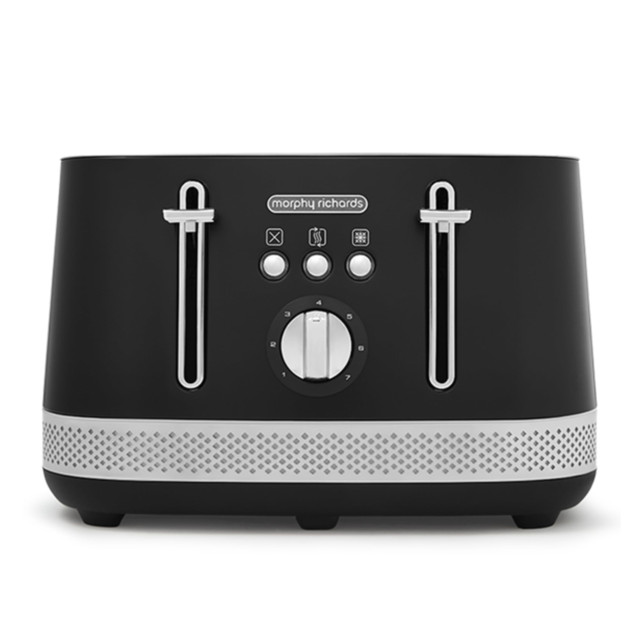 Morphy Richards Illumination 4 Slice Toaster | Black, 7 Settings