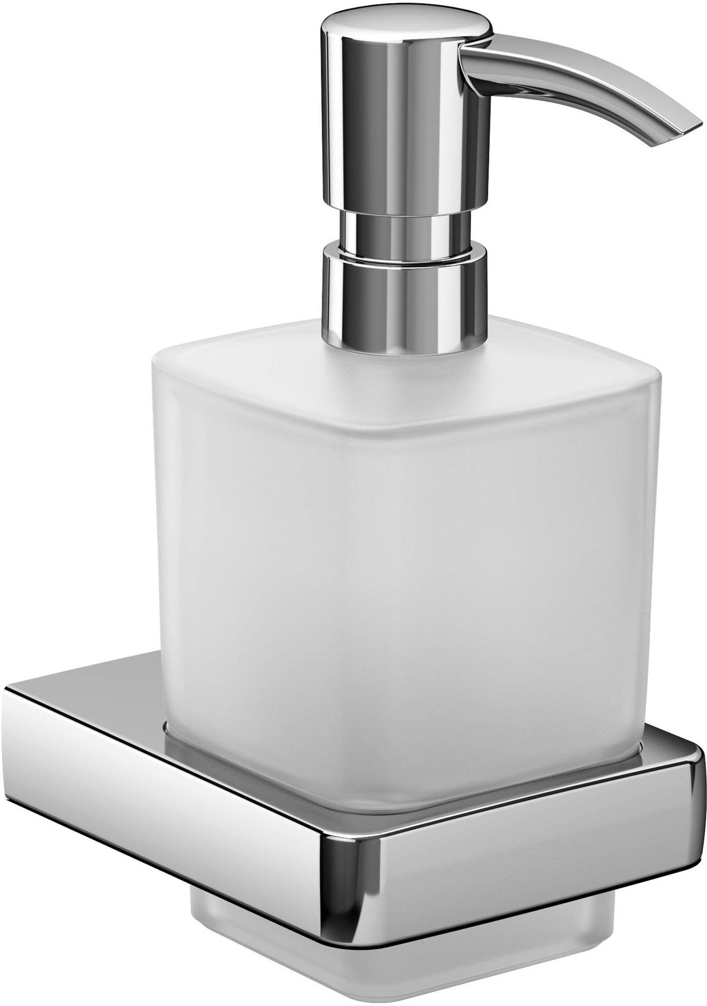 Emco Trend Wall Mounted Soap Dispenser | Satin Glass & Chrome | 155ml