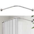 L-Shaped Shower Curtain Rod – Adjustable Stainless Steel