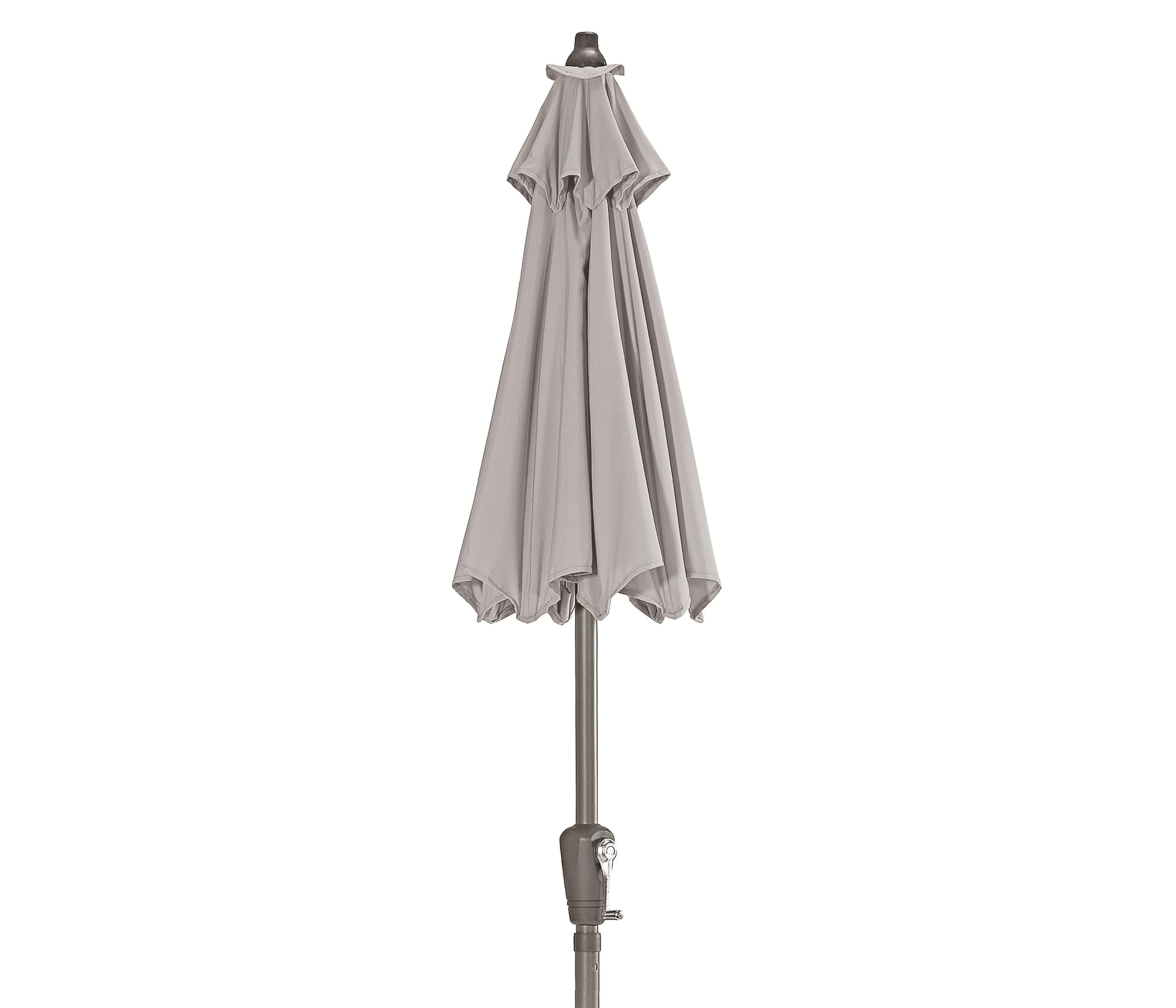 Dehner Kos Parasol – 150cm Turquoise Aluminium Garden Umbrella