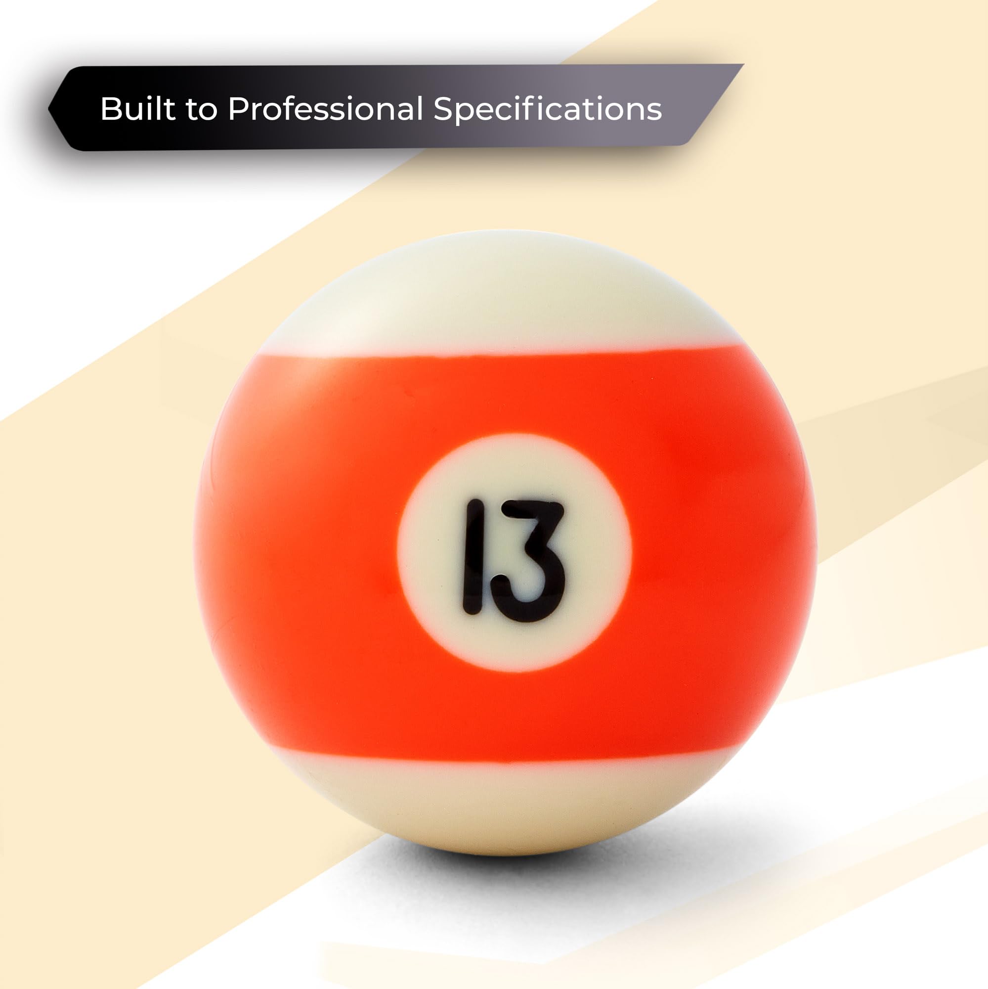 Cue-King Pool Ball Set | Grade AA Phenolic Resin | 2-1/4" Regulation Size