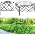 Thealyn Rustproof Metal Garden Fence – 5 Panels No-Dig Animal Barrier