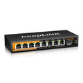 keepLiNK 8-Port 2.5G Managed Ethernet Switch | 10G SFP+ Metal Housing
