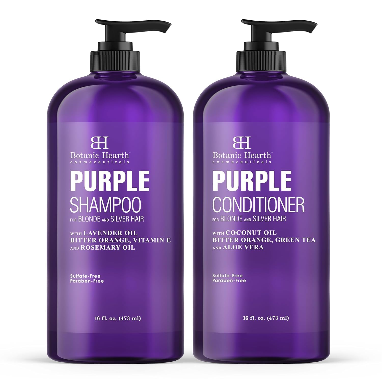Botanic Hearth Purple Shampoo and Conditioner Set for Blonde Hair