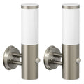 Jolof Store PORU Outdoor Wall Light – 2 Pack Stainless Steel Motion Sensor