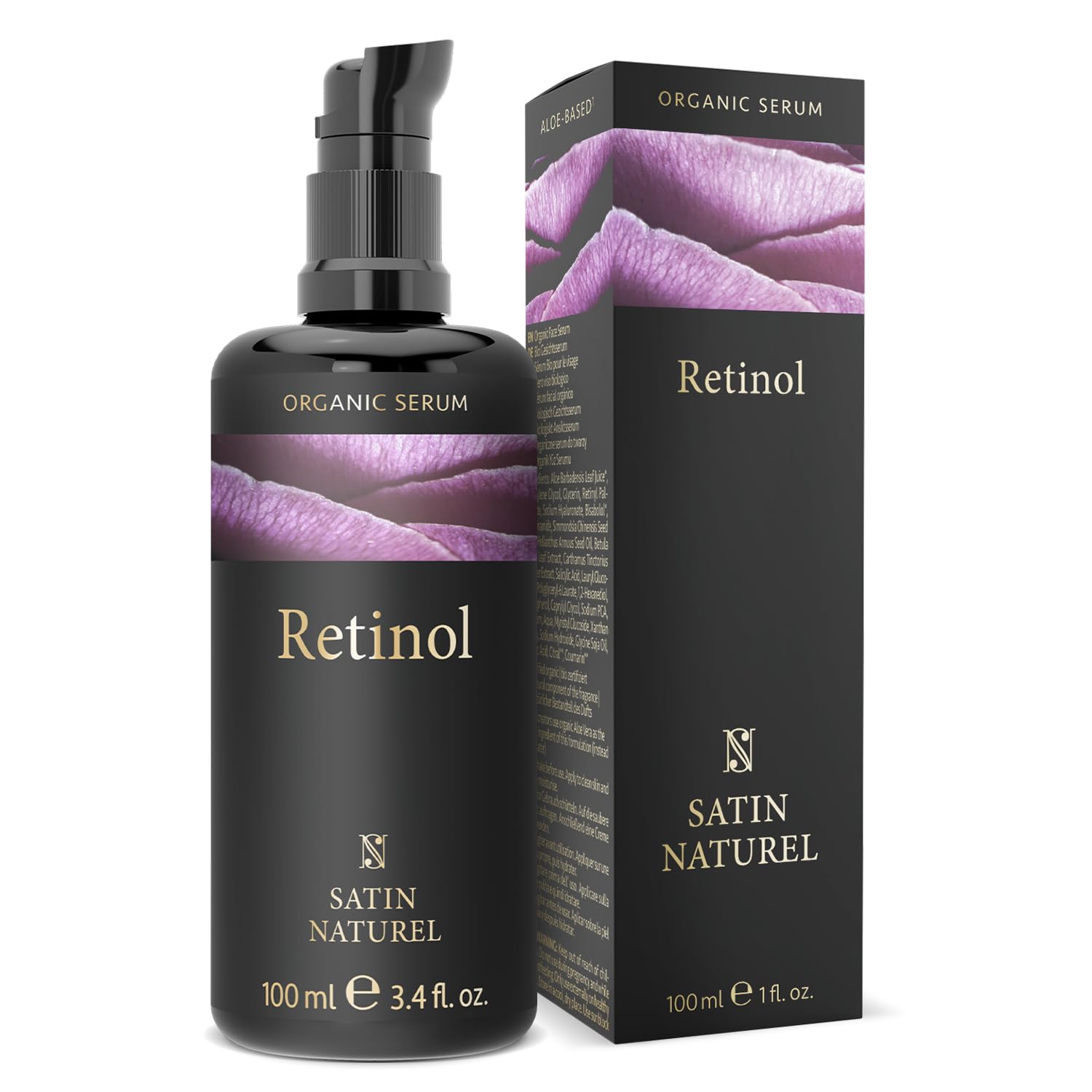 Satin Naturel Retinol Face Serum – Anti-Wrinkle & Acne Treatment 100ml
