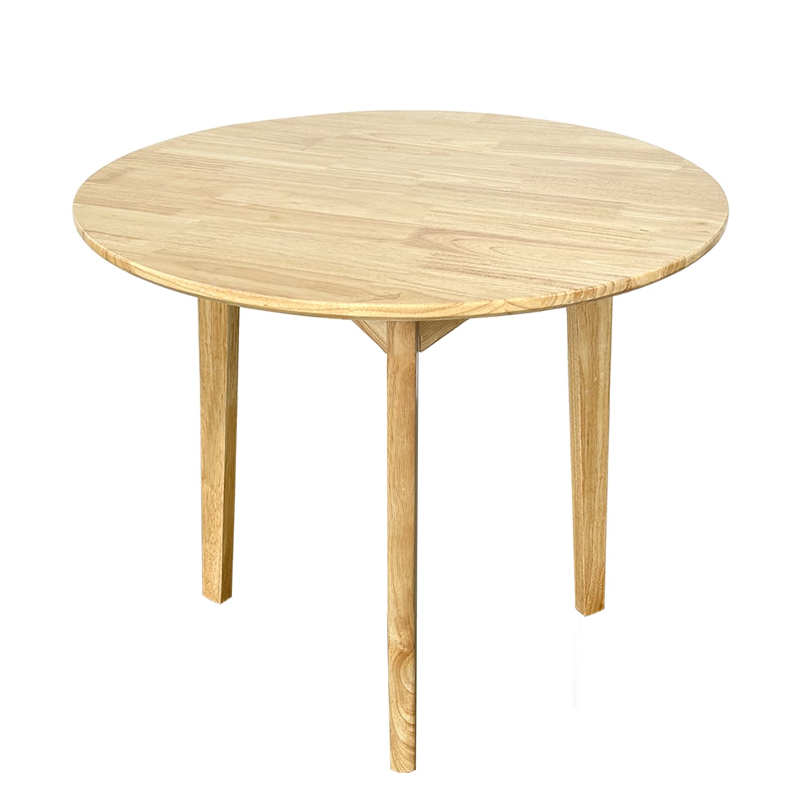 QLLY Round Dining Table – 31.5" Solid Wood Kitchen Table for Small Spaces