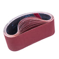 STEBRUAM Sanding Belts 75x533mm - 15 Pack Assorted 80-400 Grit