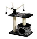 MidWest Homes 3-Tier Cat Tree - Sisal Scratching Post & Dangle Toys