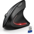 TECKNET Ergonomic Vertical Mouse | Wireless Bluetooth & 4800 DPI Silent