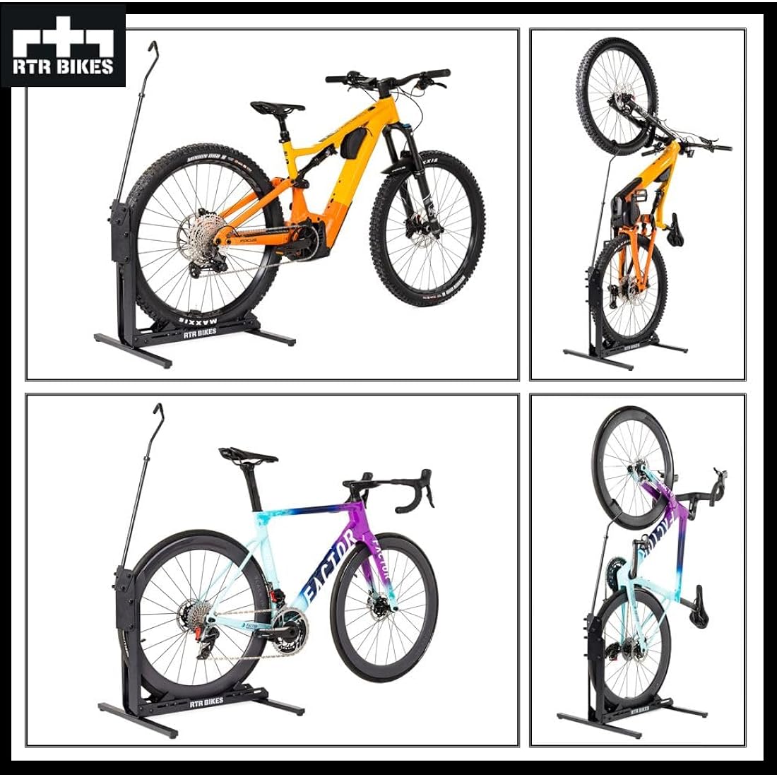 RTR BIKES BRUTUS UP Vertical Bicycle Stand | Heavy-Duty Bike Rack
