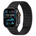 Tasikar Magnetic Silicone Strap for Apple Watch 49/46/45/44/42mm – Black