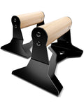 PULLUP & DIP Parallettes - Ergonomic Wooden Push Up Handles for Calisthenics
