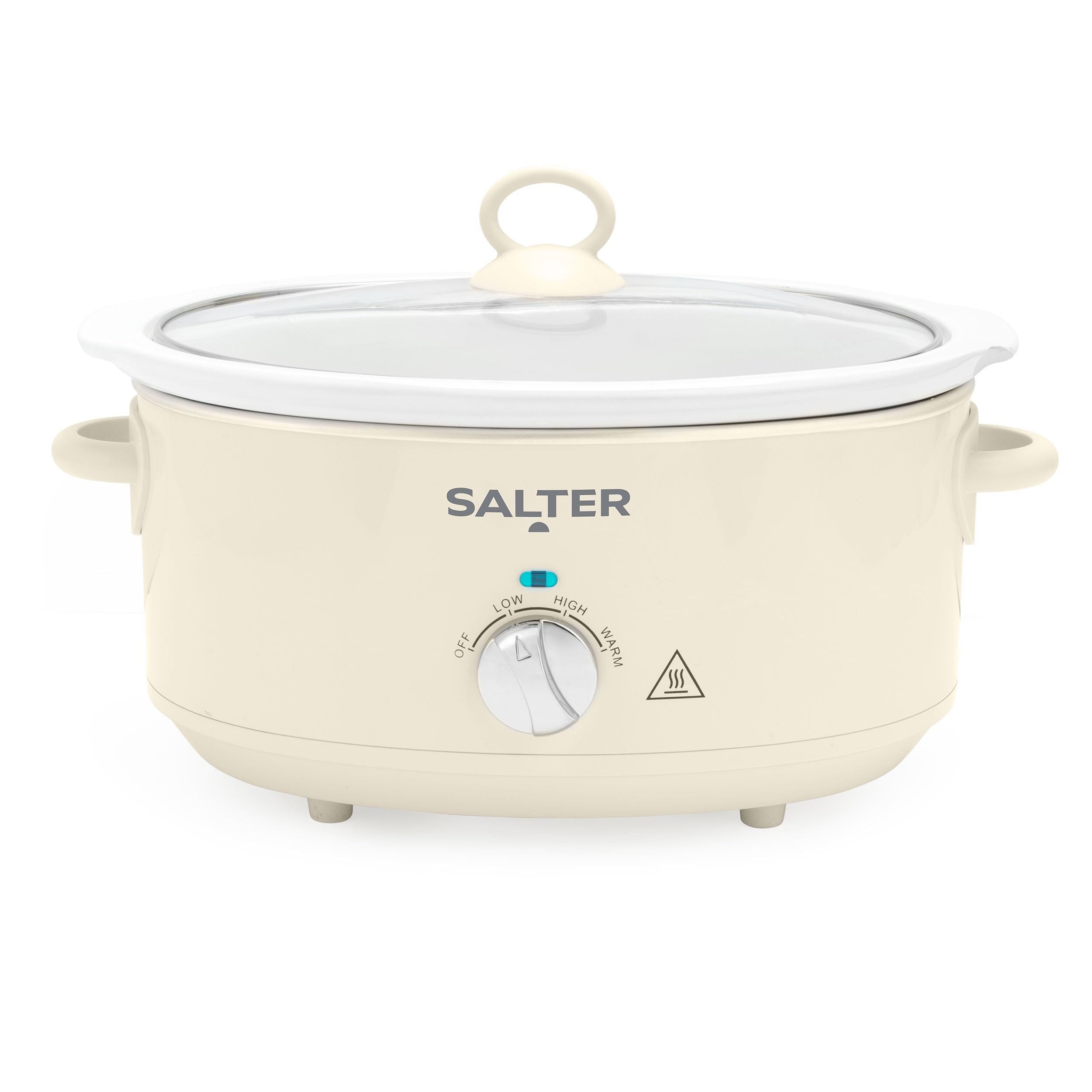 Salter Retro 6.5L Slow Cooker – Ceramic Pot with 3 Heat Settings