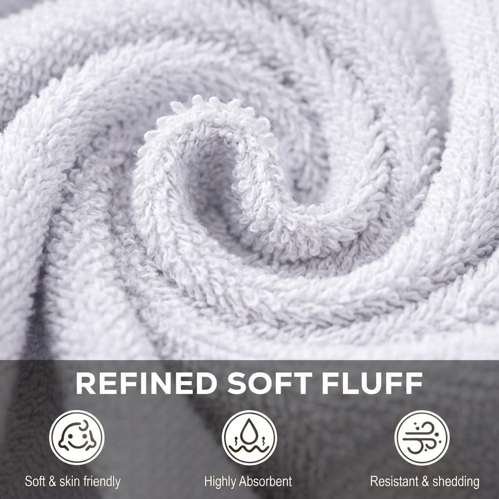 Utopia Towels Cotton Washcloths Set - 100% Ring Spun Cotton, Premium Quality Flannel Face Cloths, Highly Absorbent and Soft Feel Fingertip Towels - image 5