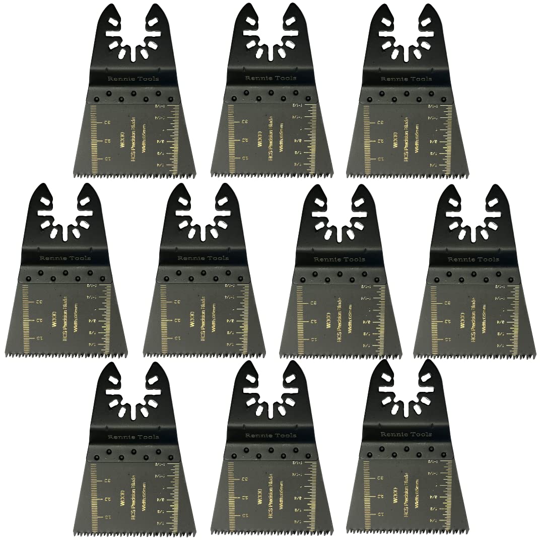 Jolof Store 10-Pack 65mm Coarse Oscillating Multi Tool Wood Saw Blades