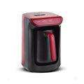 Karaca Hatir Köz Turkish Coffee Machine - 5 Cup Automatic Maker, Red
