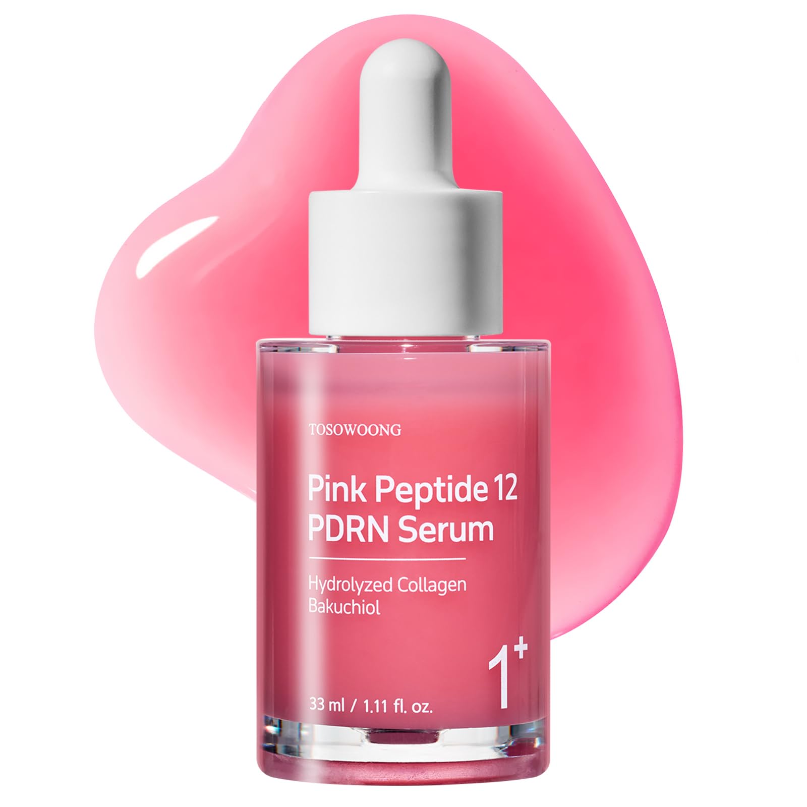 TOSOWOONG Pink Peptide 12 PDRN Serum | Salmon DNA & Niacinamide - 33ml