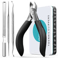 RONAVO Toenail Clippers for Thick Nails – Heavy Duty Set for Seniors