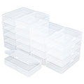 19 Pack Rectangular Clear Plastic Storage Containers, 145x85x35 mm