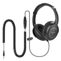 Avantree HF039 Over-Ear TV Headphones | 16.4ft Coiled Cord & Volume Control