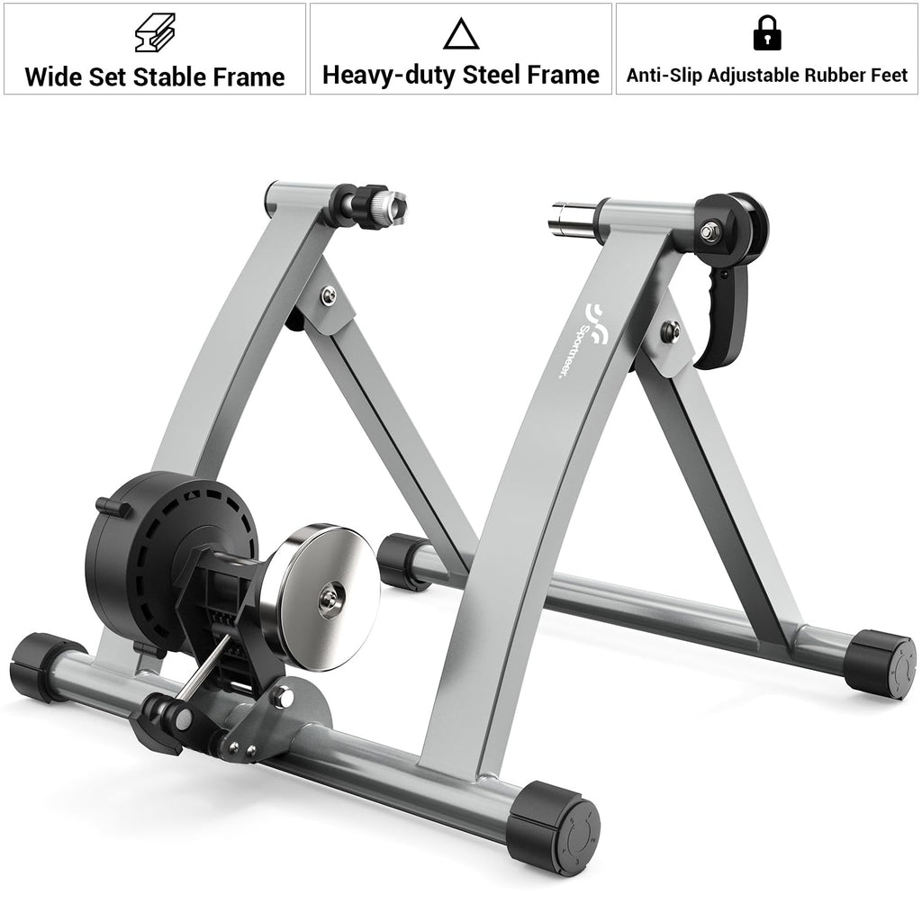 Sportneer Magnetic Bike Trainer - 6 Resistance Levels Indoor Cycling Stand