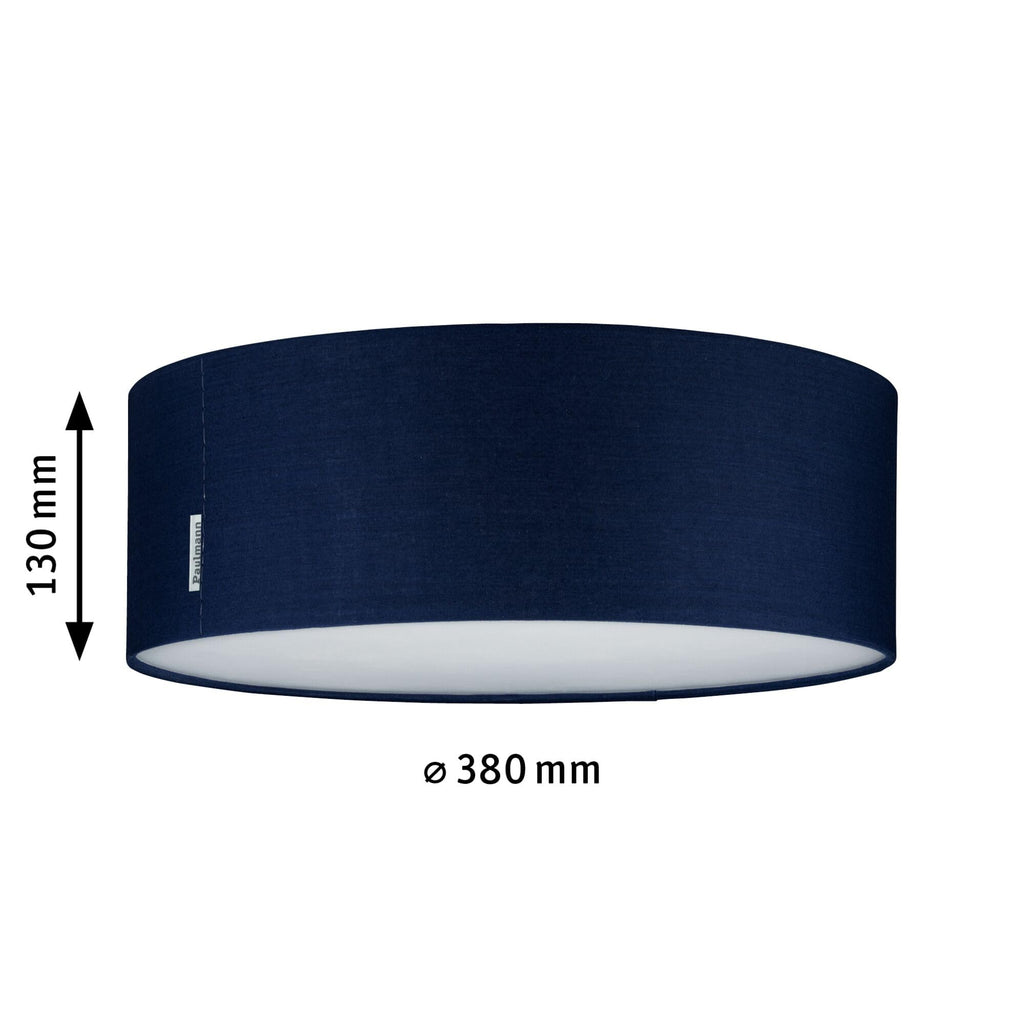 Paulmann Mari Blue Fabric Ceiling Lamp | 2-Light E27 Living Room Light