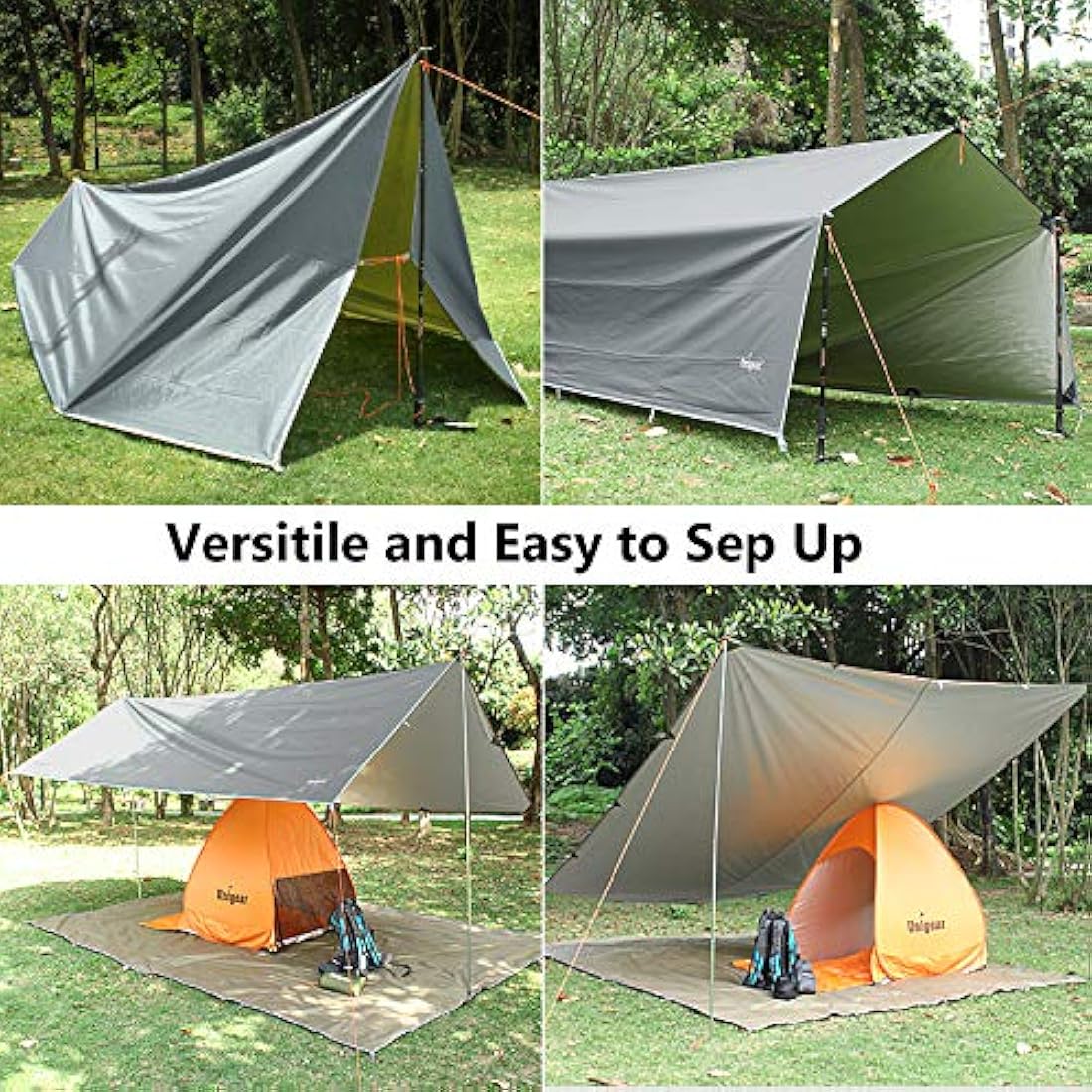 Unigear Waterproof Rain Fly Tarp | Lightweight Camping Tent Shelter