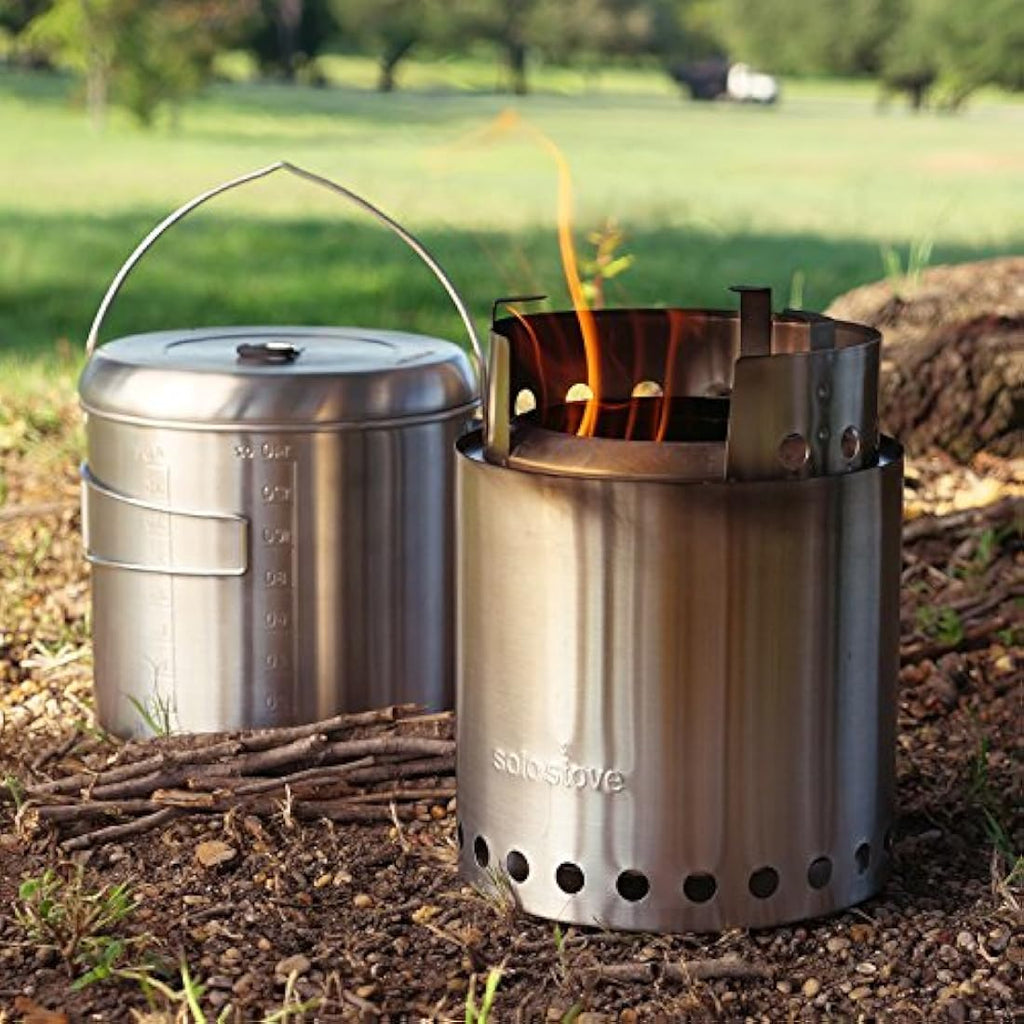 Solo Stove 4L Stainless Steel Backpacking Pot with Nylon Sack