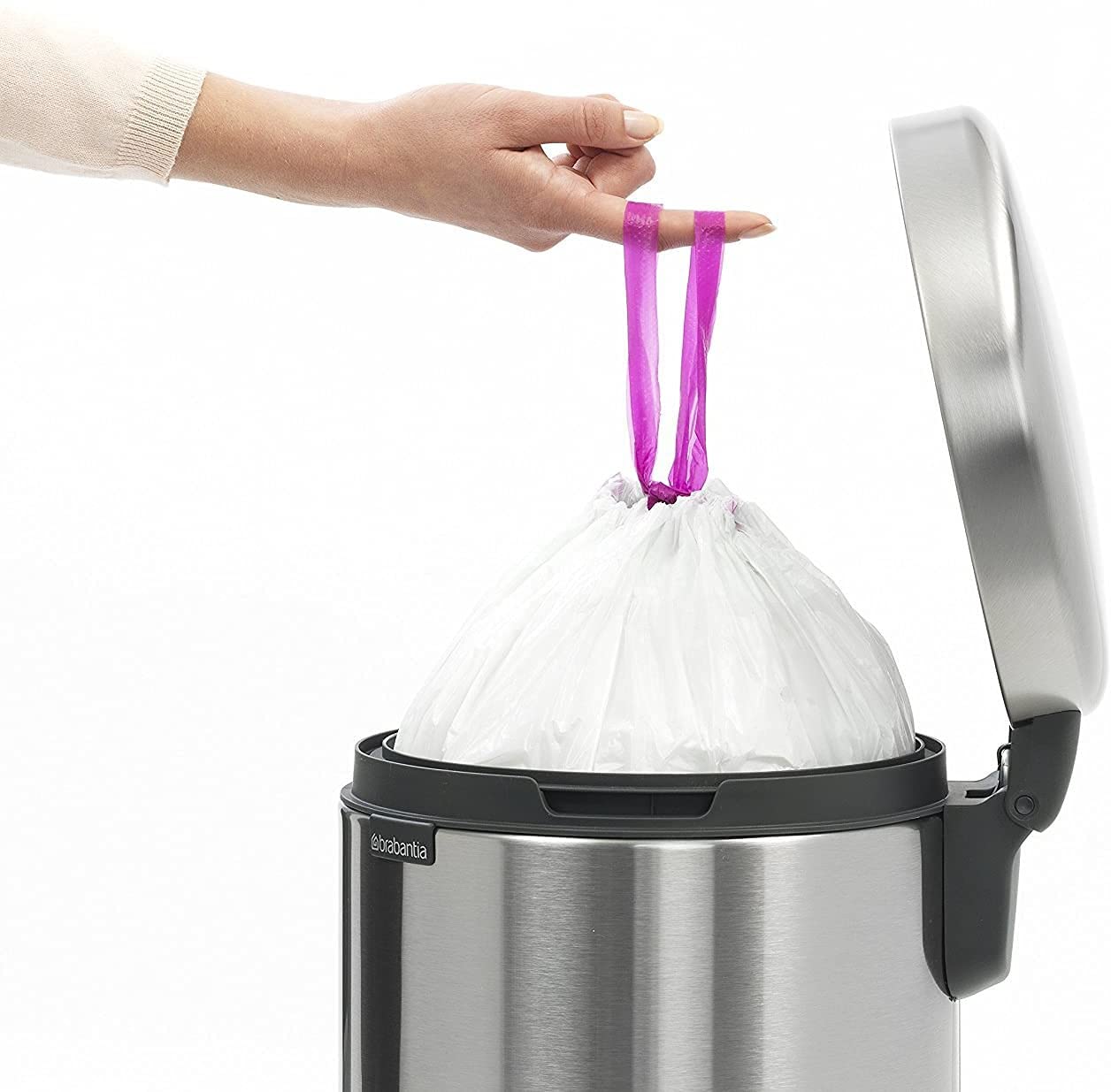 Brabantia NewIcon 12L Pedal Bin – Matt Steel Soft-Close Waste Bin