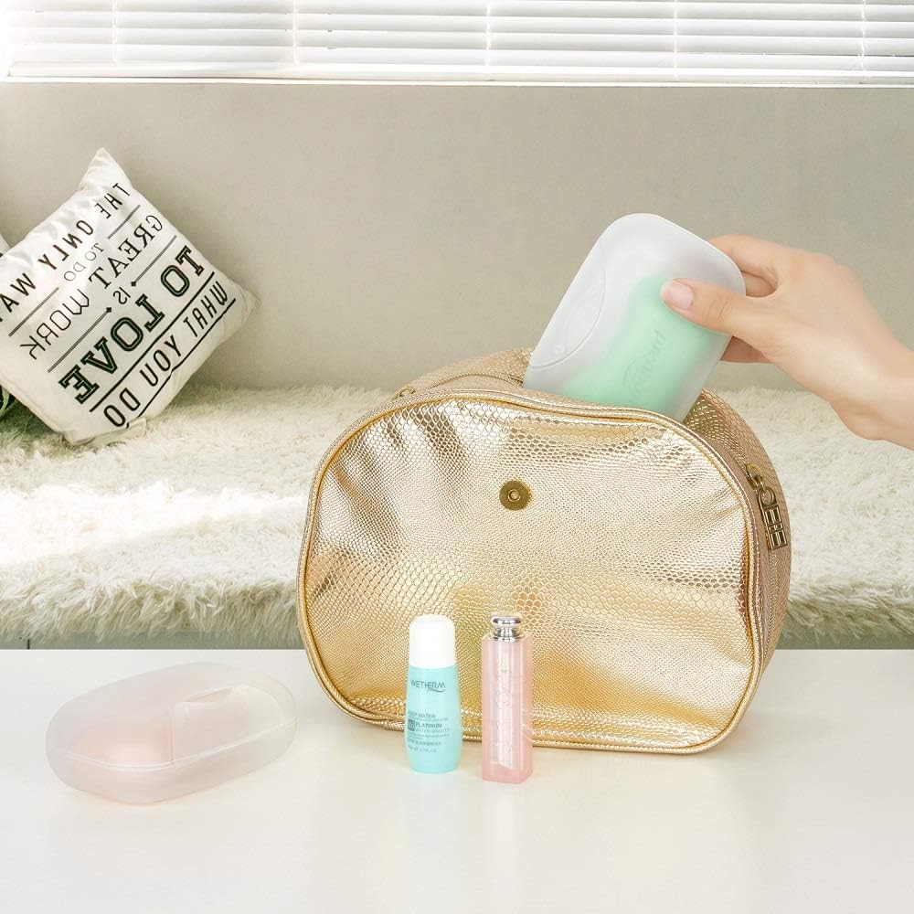 2 Pcs Soap Dish with Lid Waterproof and Leakproof Soap Box Sealed Soap Case for Shower Travel Hiking Bathroom School Gym and Camp Pink+Blue - image 5