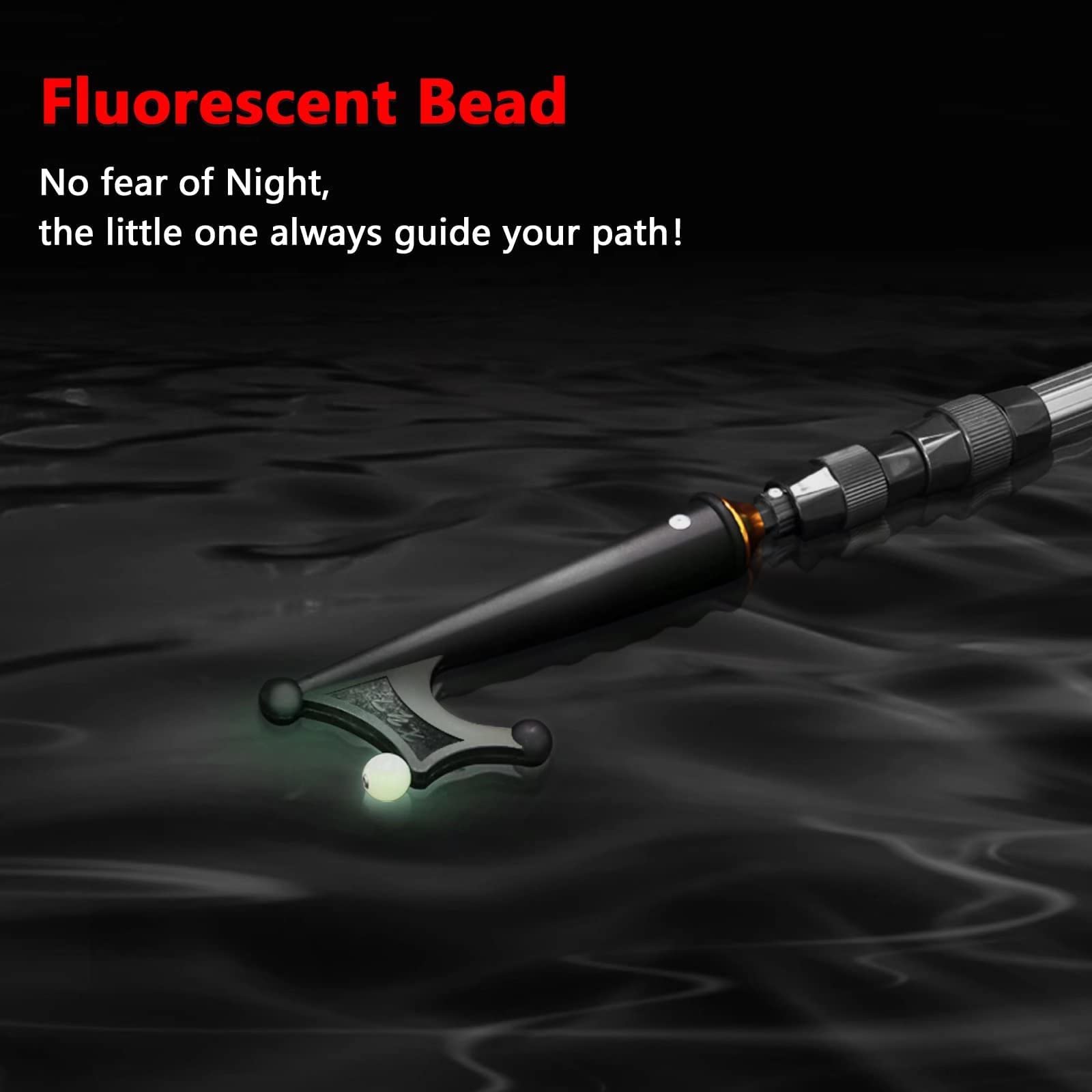 KOMCLUB Telescopic Boat Hook | Luminous 55" Floating Docking Pole