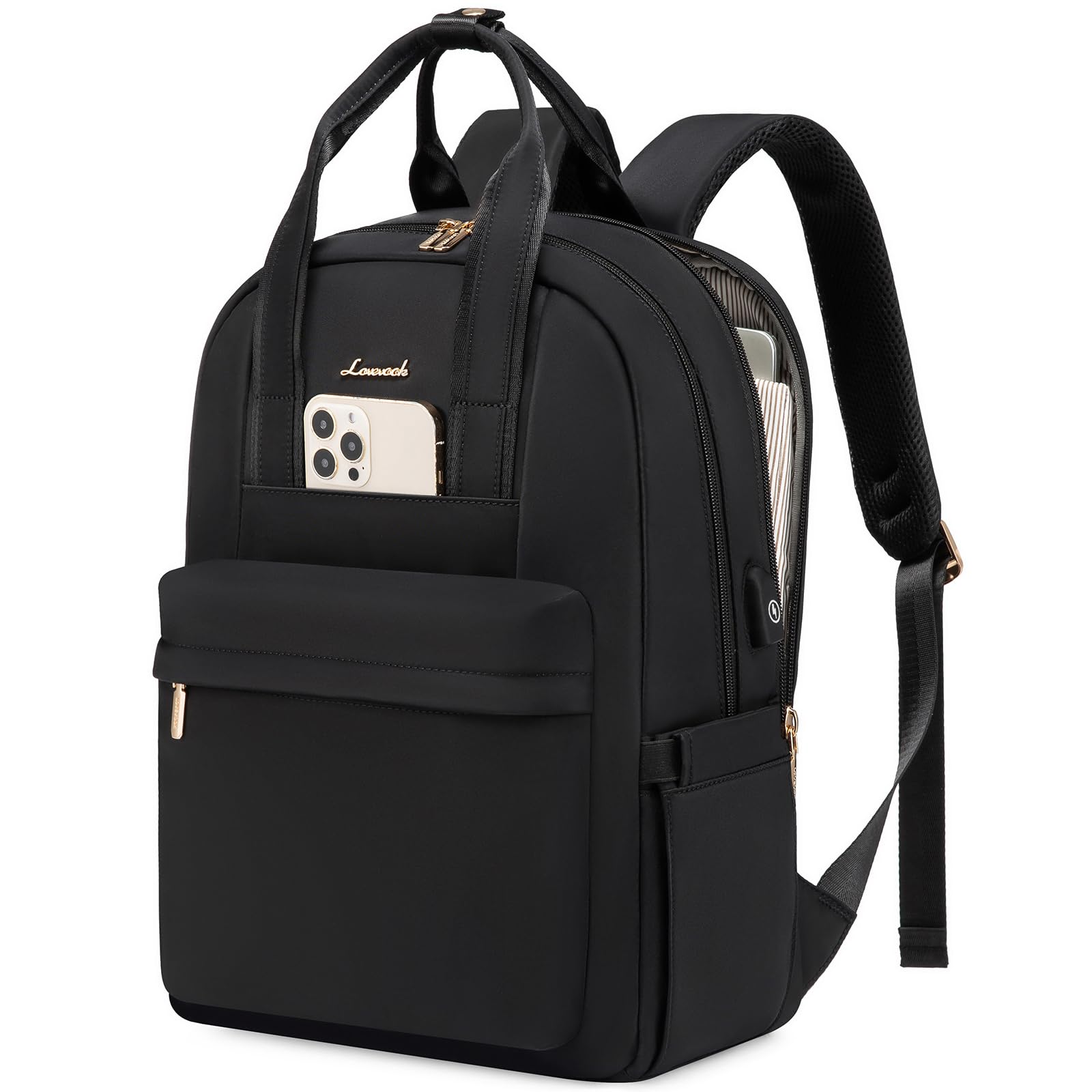 LOVEVOOK 15.6 inch Laptop Backpack for Women – Waterproof USB Bag