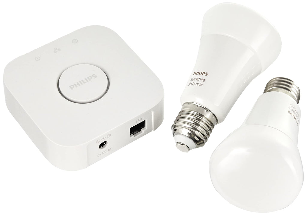 Philips Hue White & Color Ambiance E27 Smart LED Starter Kit - 2 Pack