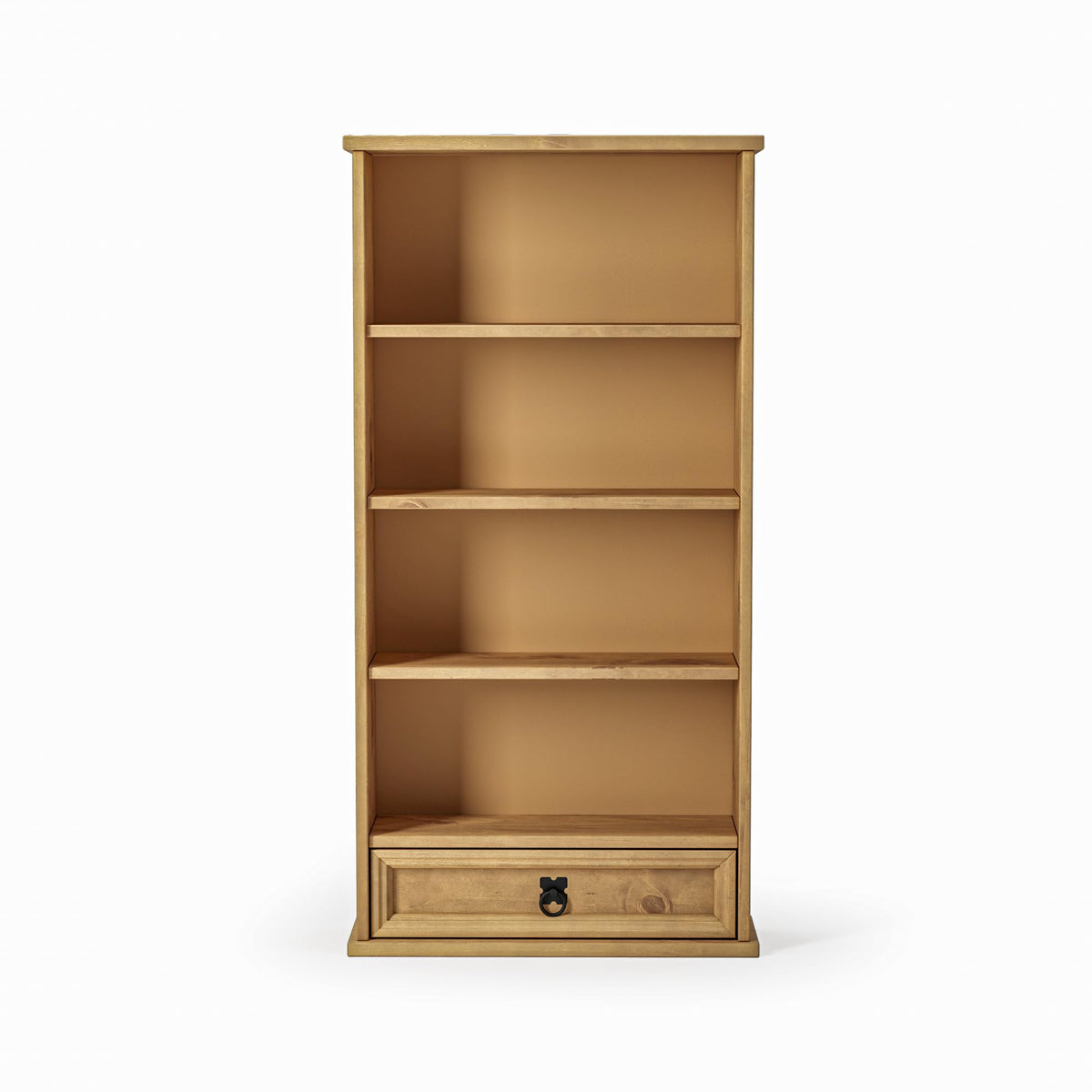 Mews Corona 1 Drawer DVD/CD Rack Bookcase Storage Unit Mexican Style Solid Pine with Wax Finish - image 5