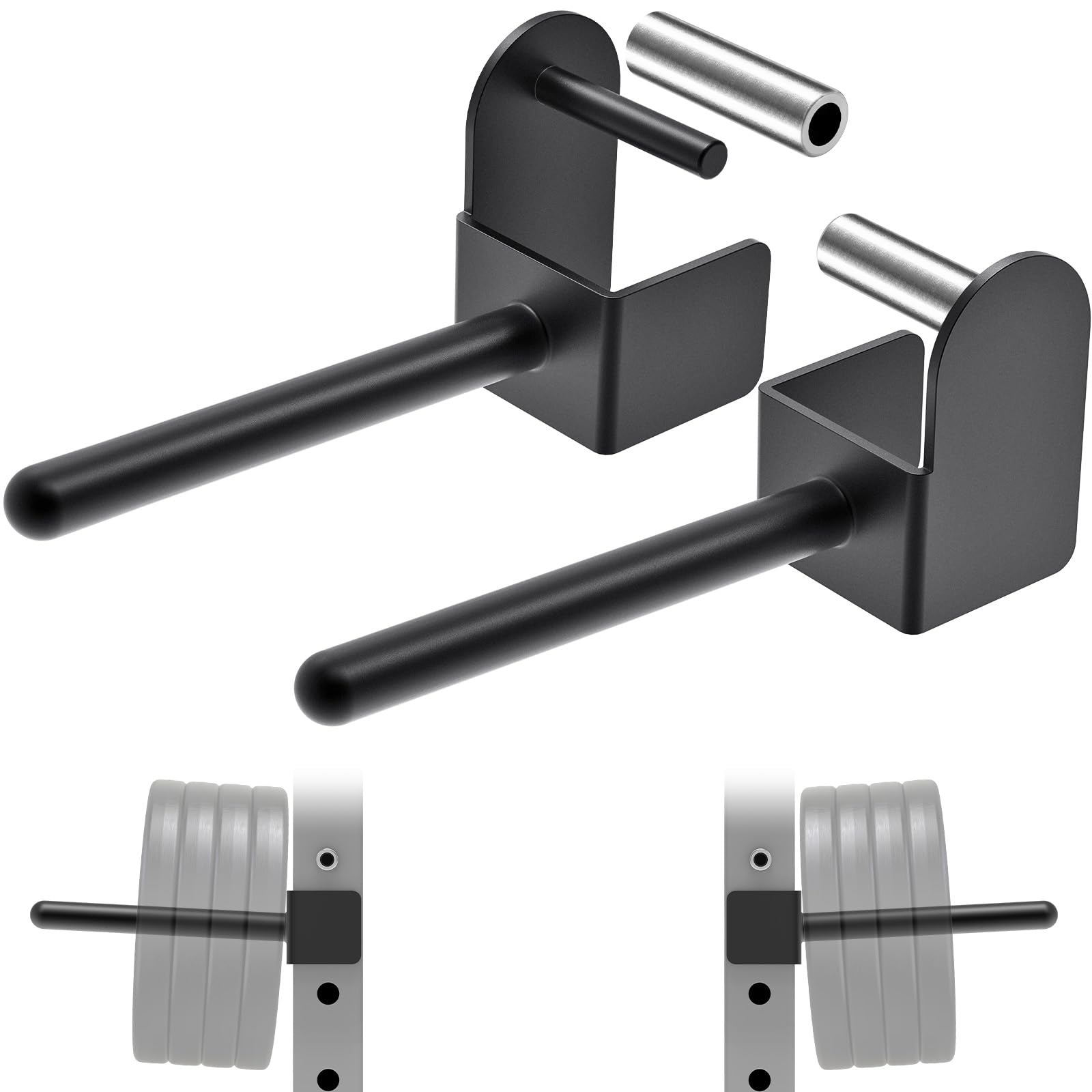 Kipika Power Rack Weight Plate Holders - Heavy-Duty Steel for 3x3 Racks