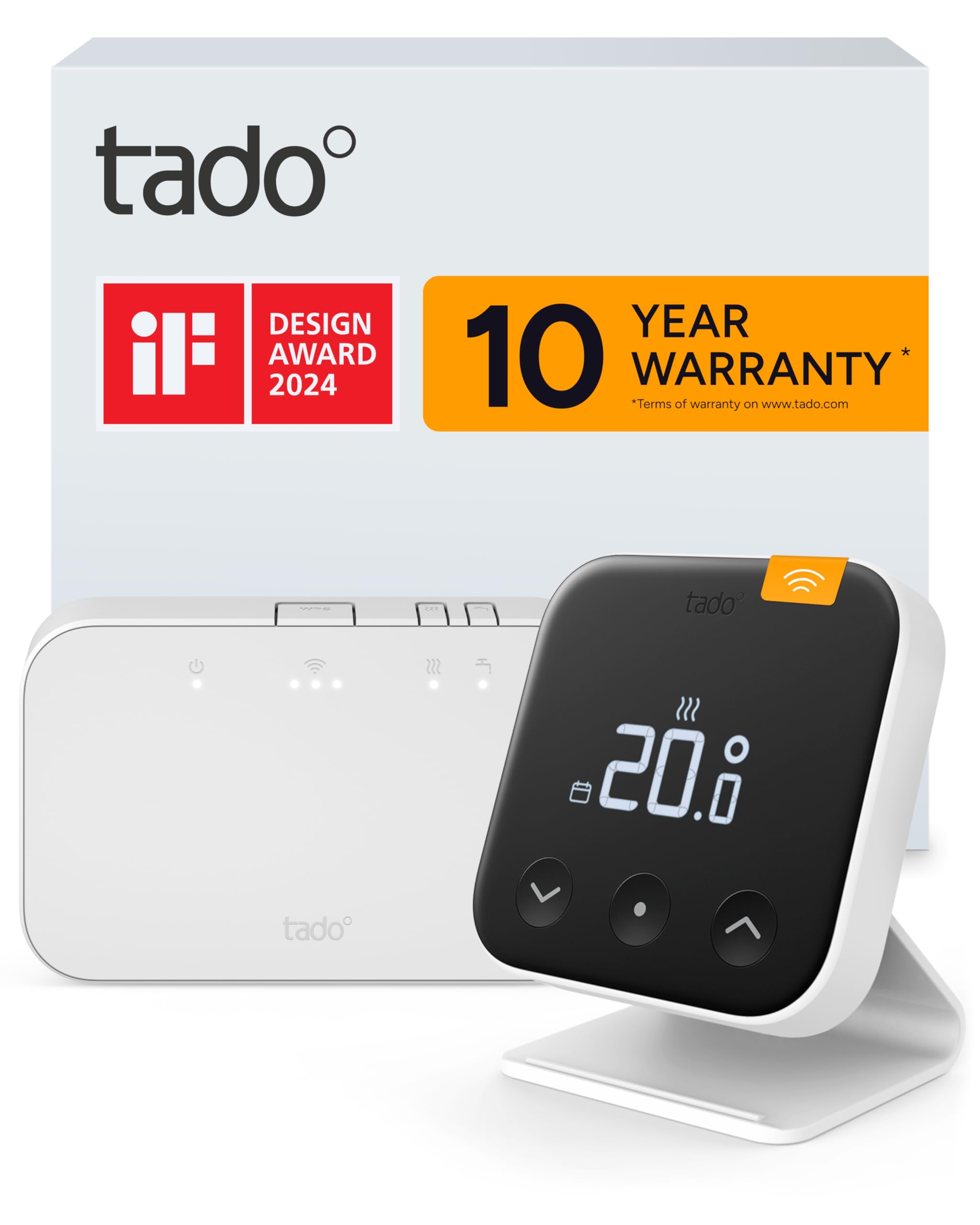 tado Wireless Smart Thermostat X Starter Kit with Bridge X and Stand