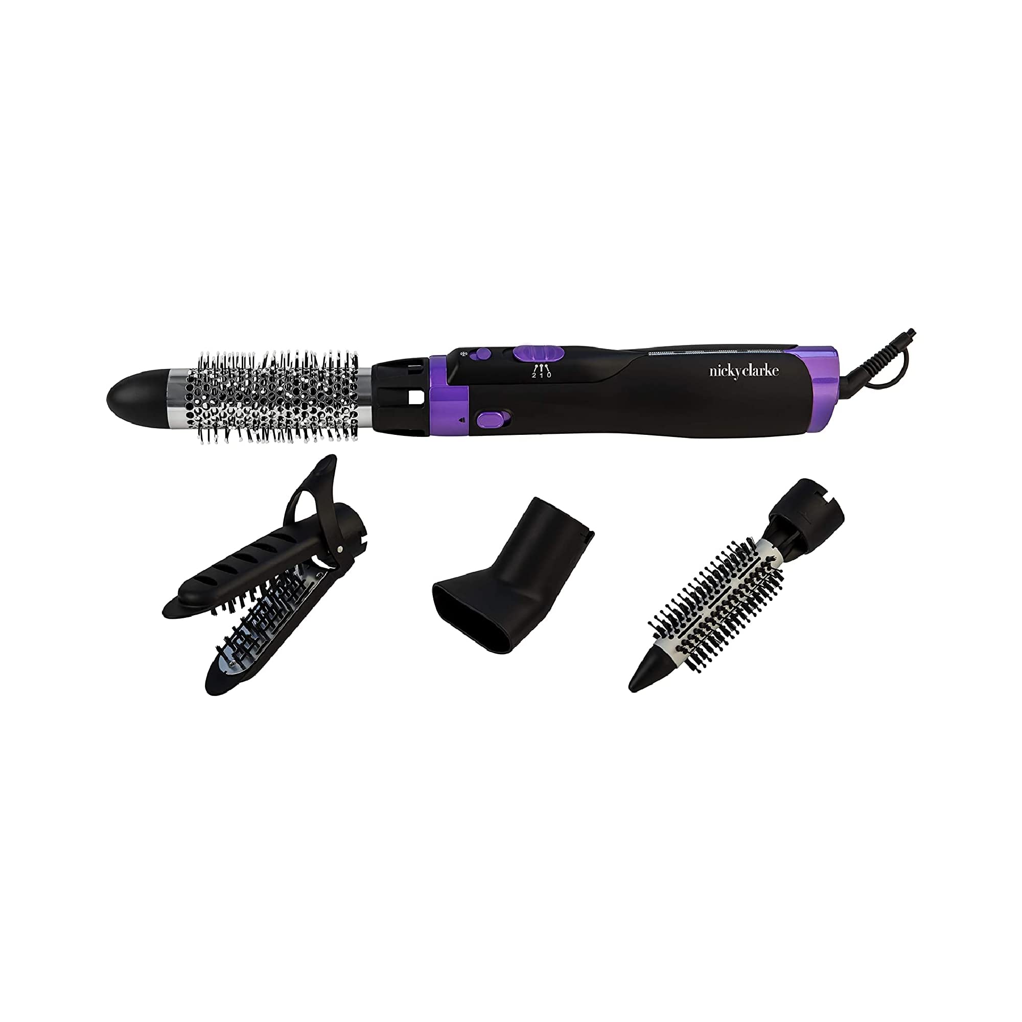 Nicky Clarke 1000W 4-in-1 Ionic Hot Air Brush & Volumising Hair Styler