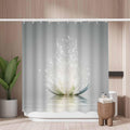 Woutay Magic Lotus Flower Shower Curtain – Mold Resistant Polyester