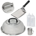 HULISEN Smashed Burger Kit | 6-Piece Stainless Steel Griddle Accessories