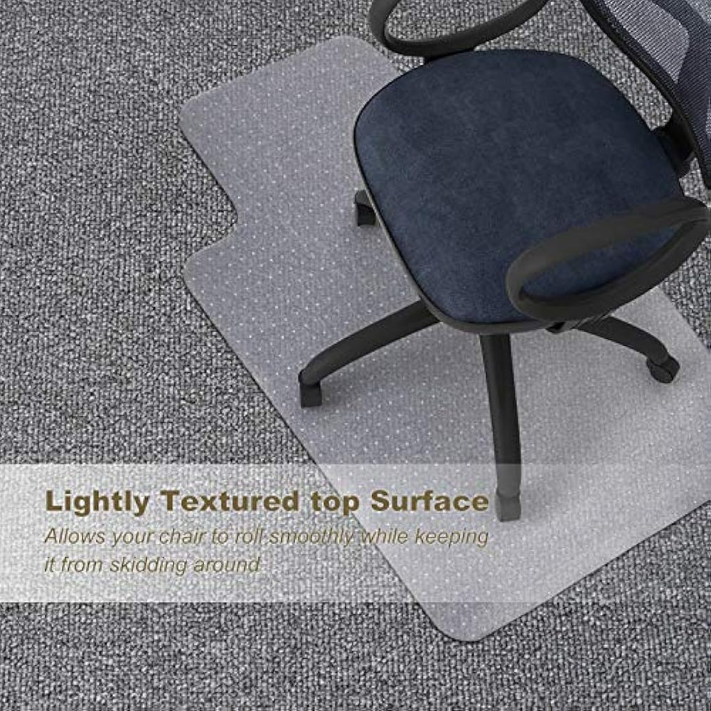 Office Chair Mat for Carpets | Thick PVC Studded, 36"x48"