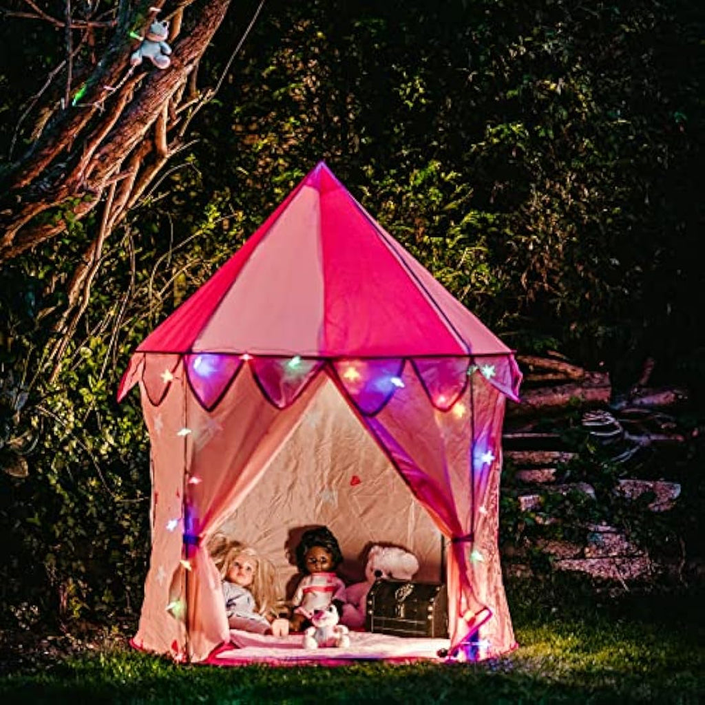 Princess Pop Up Play Tent with LED Lights and Rainbow Frog