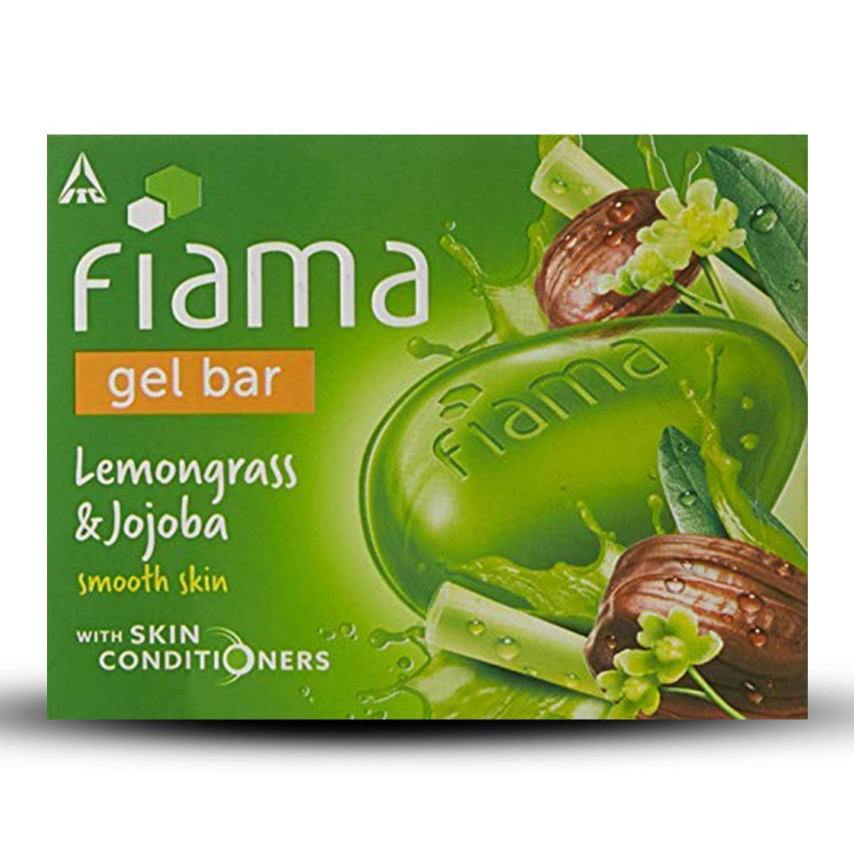 Fiama Clear Springs Gel Bathing Bar - Lemongrass & Jojoba, 125g (Pack of 3)
