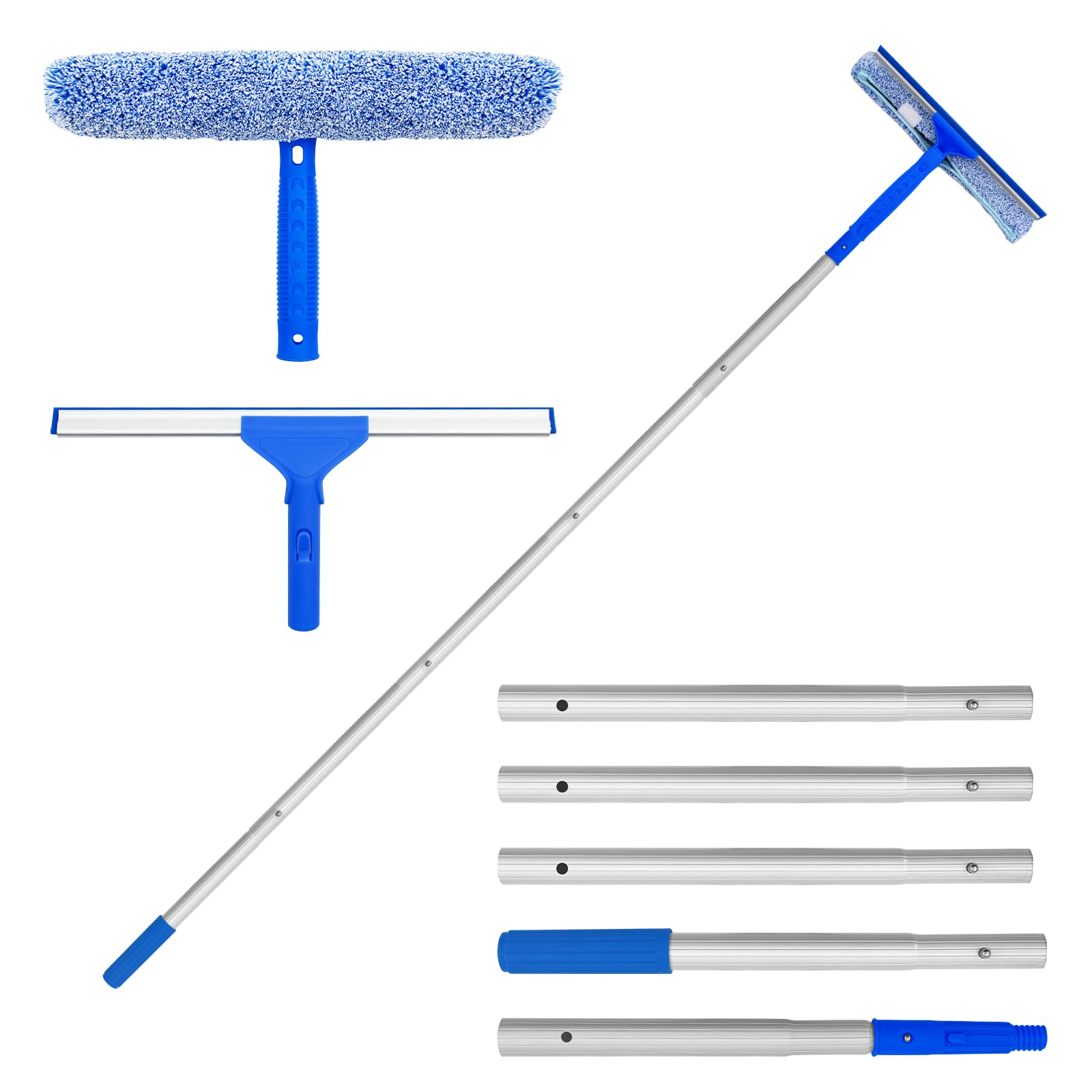 Newthinking 2-in-1 Window Cleaning Kit | 180cm Squeegee & Scrubber