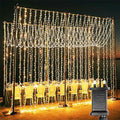 Yowin 2-Pack Curtain Lights | 600 LED 6m x 3m Waterproof Fairy Lights