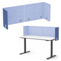 Desk Privacy Panel,2PCS,2-in-1 Soundproofing for Office,School & HomeBlue - image 1