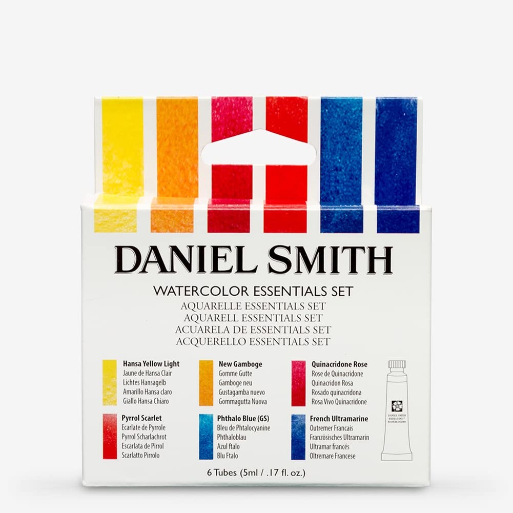 Daniel Smith Essentials Watercolour Set – 6 Professional 5ml Tubes