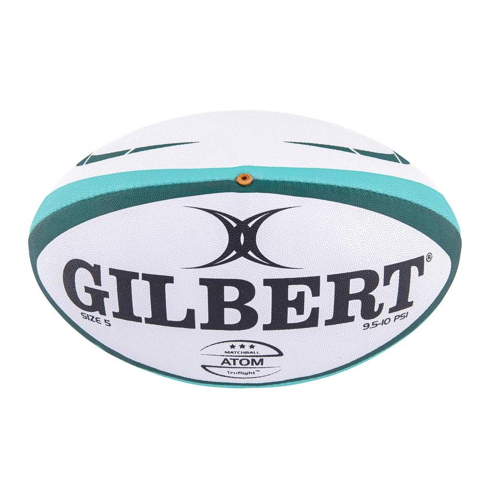 Gilbert Atom Match Rugby Ball – Size 5 Professional Green Match Ball