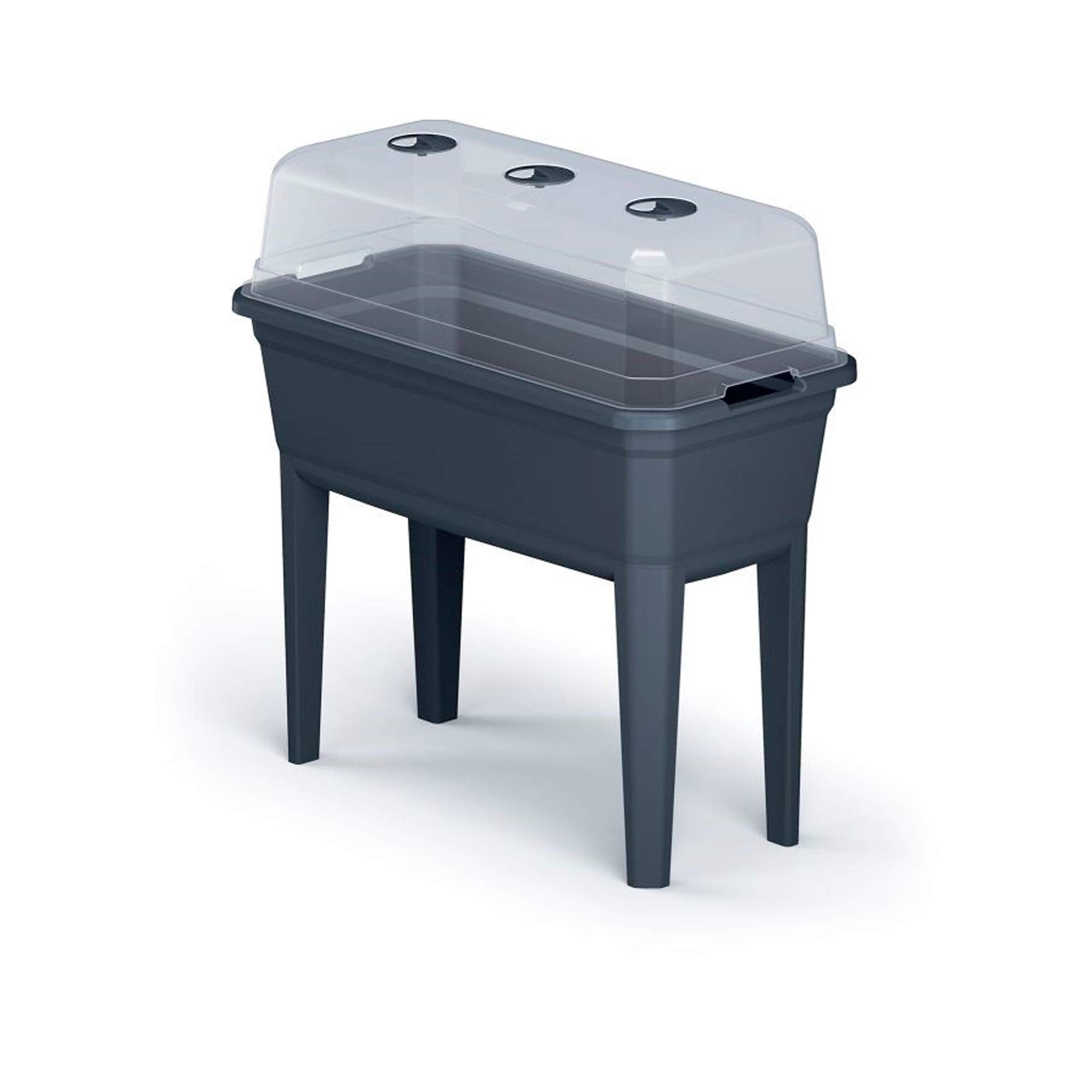 Prosperplast Respana Ecoline Tall Planter with Cover – Anthracite Plastic